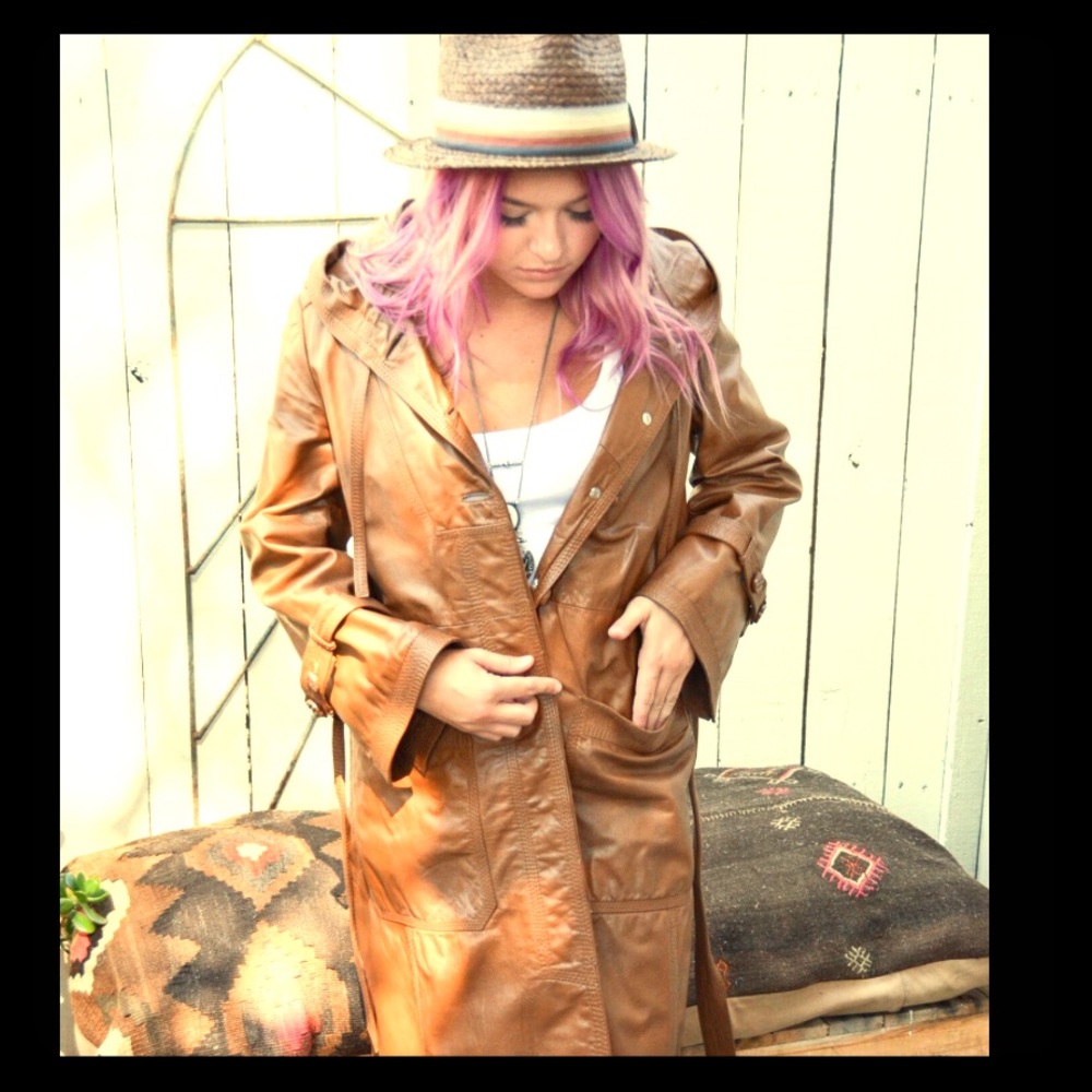 Vintage Rich Carmel Leather Jacket